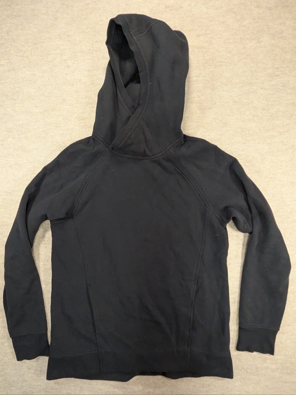 lululemon athletica Black Cowl Criss Cross Hoodie Sweatshirt Kangaroo Pocket 8